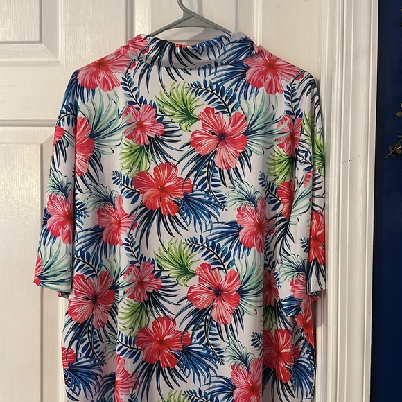 Men’s Greenside Golf Aloha Spring Performance Stretch Tropical Polo Size XXL - Picture 7 of 8